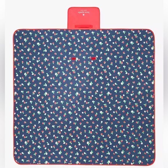 New Strawberry Toss Packable Picnic Blanket - Picture 2 of 4